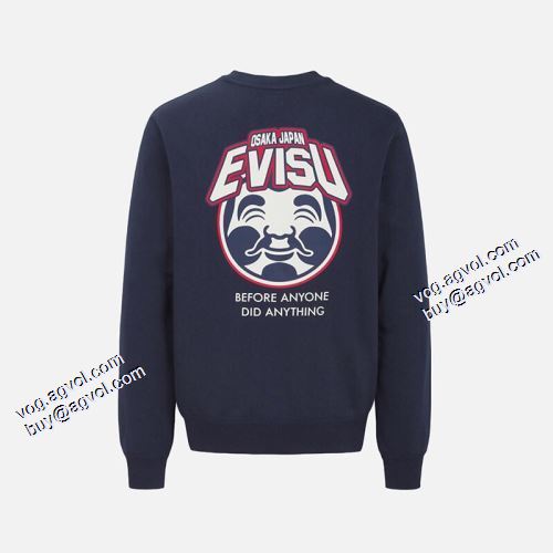 個性的 2021秋冬 エヴィス スーパーコピー 激安 プルオーバーパーカー 存在感のある エヴィス EVISU 2色可選