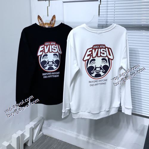 個性的 2021秋冬 エヴィス スーパーコピー 激安 プルオーバーパーカー 存在感のある エヴィス EVISU 2色可選