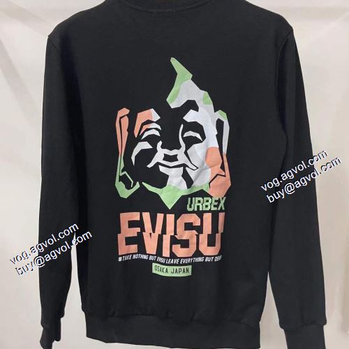 エヴィス EVISU 幅広いジャンル 2色可選 プルオーバーパーカー 2021秋冬 エヴィス 偽物ブランド 高品質 人気