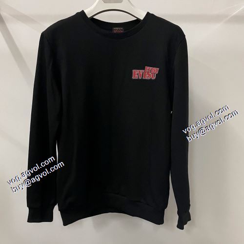 2021秋冬 高級感ある エヴィス EVISU 秋着用 エヴィス スーパーコピー 代引 2色可選 プルオーバーパーカー