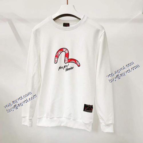 プルオーバーパーカー 2021秋冬 2色可選 エヴィス EVISU 綺麗に決まるフォルム！秋の定番 エヴィス ブランドスーパーコピー
