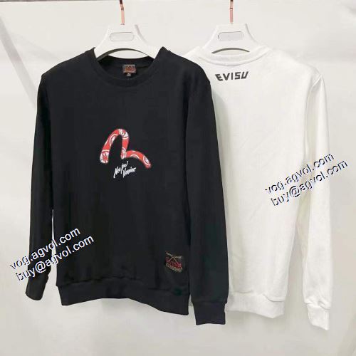 プルオーバーパーカー 2021秋冬 2色可選 エヴィス EVISU 綺麗に決まるフォルム！秋の定番 エヴィス ブランドスーパーコピー
