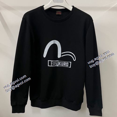 2色可選 エヴィス EVISU エヴィス ブランドコピー プルオーバーパーカー 2021秋冬 ジップパーカー 個性的なデザ