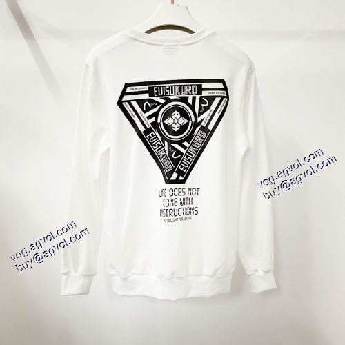 2色可選 エヴィス EVISU エヴィス ブランドコピー プルオーバーパーカー 2021秋冬 ジップパーカー 個性的なデザ