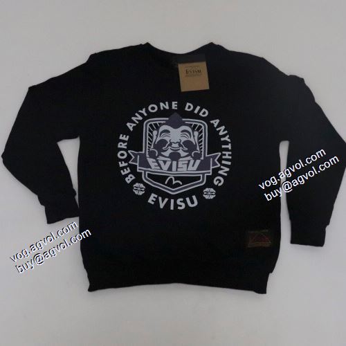 プルオーバーパーカー 2021秋冬 エヴィス EVISU 人気商品登場 プリントパーカ 2色可選 エヴィス ブランド コピー
