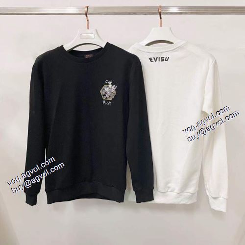 2021秋冬 エヴィス スーパーコピー 人気新品★超特価★ エヴィス EVISU 存在感のある 2色可選 プルオーバーパーカー