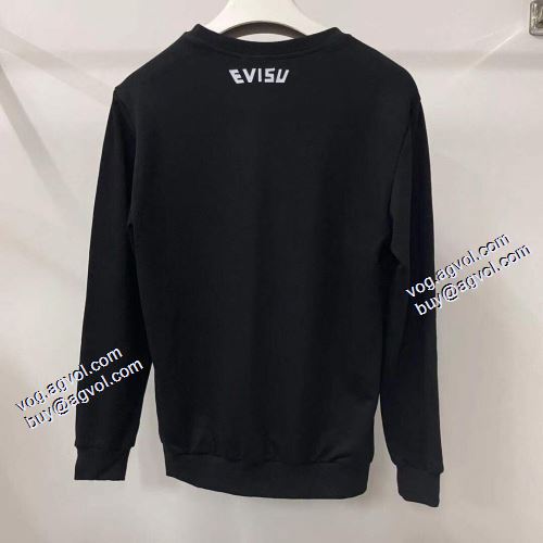2021秋冬 エヴィス スーパーコピー 人気新品★超特価★ エヴィス EVISU 存在感のある 2色可選 プルオーバーパーカー