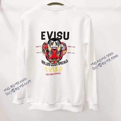 2021秋冬 エヴィス EVISU 2色可選 プルオーバーパーカー 人気ブランド  英字 エヴィス コピー