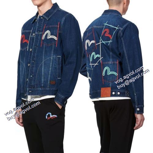 ジャケット 今買い◎得 エヴィス ブランド 偽物 通販 2021秋冬 デニムジャケット 適度な厚み エヴィス EVISU