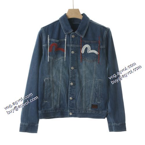 ジャケット 今買い◎得 エヴィス ブランド 偽物 通販 2021秋冬 デニムジャケット 適度な厚み エヴィス EVISU