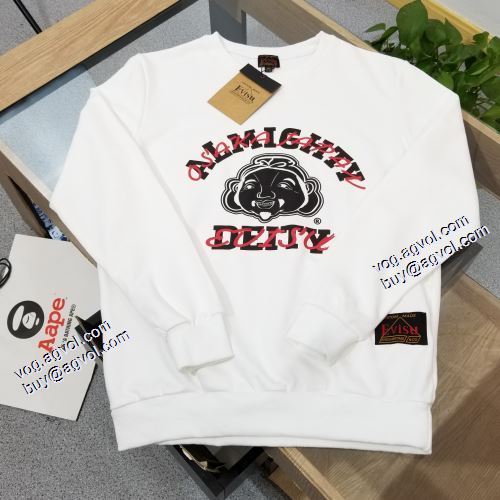 2021秋冬 プルオーバーパーカー おしゃれな装い 上品な輝きを放つ形 エヴィス EVISU 2色可選 エヴィス 偽物ブランド