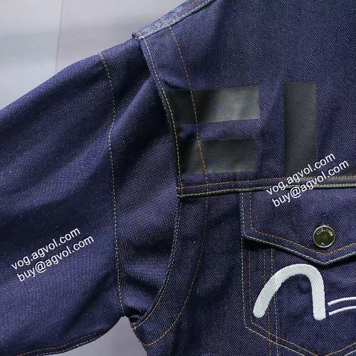 デニムジャケット 秋の定番 エヴィス スーパーコピー 代引 2021秋冬 エヴィス EVISU ジャケット 耐久性のある こだわりのコート