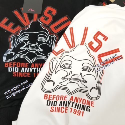 2021秋冬 超目玉 エヴィス EVISU 2色可選 エヴィス ブランド 偽物 通販 プルオーバーパーカー 英字