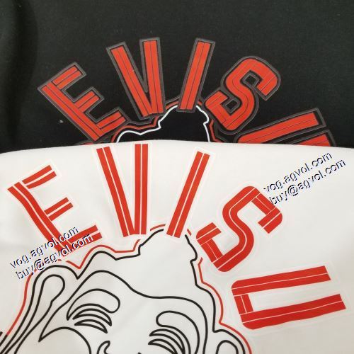 2021秋冬 超目玉 エヴィス EVISU 2色可選 エヴィス ブランド 偽物 通販 プルオーバーパーカー 英字