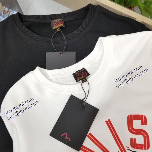 2021秋冬 超目玉 エヴィス EVISU 2色可選 エヴィス ブランド 偽物 通販 プルオーバーパーカー 英字