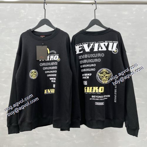 プルオーバーパーカー 2021秋冬 エヴィス スーパーコピー 激安 オリジナル エヴィス EVISU ジップパーカー