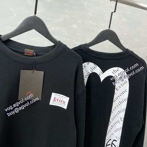 2021秋冬 エヴィス EVISU デザイン性の高い プルオーバーパーカー 存在感のある エヴィス コピーブランド