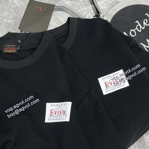 2021秋冬 エヴィス EVISU デザイン性の高い プルオーバーパーカー 存在感のある エヴィス コピーブランド