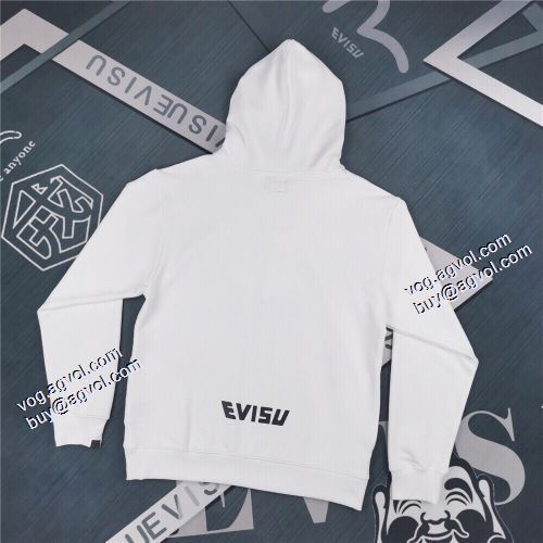 パーカー 2021秋冬 エヴィス EVISU ファッション 人気 オリジナルプリント 大好評 エヴィス ブランドコピー
