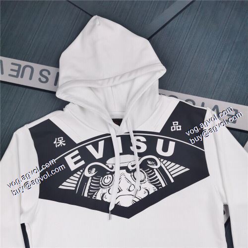 パーカー 2021秋冬 エヴィス EVISU ファッション 人気 オリジナルプリント 大好評 エヴィス ブランドコピー