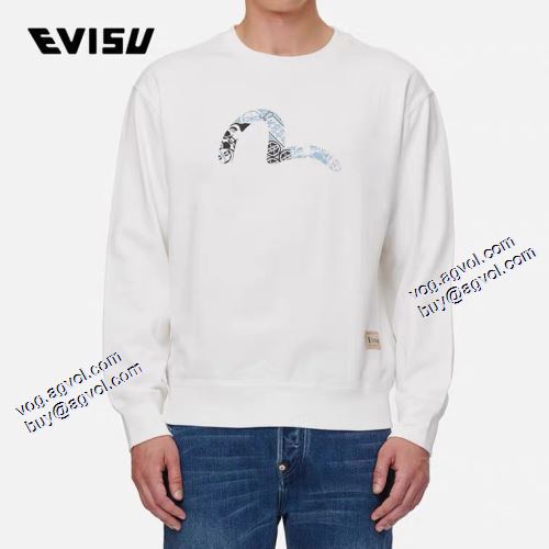 2色可選 おすすめ/オススメ 2021秋冬 プルオーバーパーカー 秋の定番 エヴィス EVISU エヴィス スーパーコピー