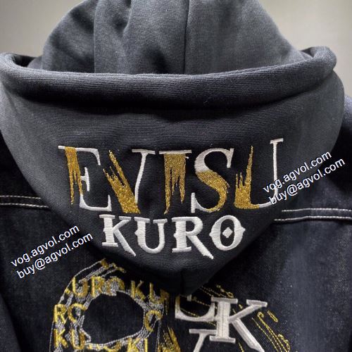 数に限りがある エヴィス EVISU 2021秋冬 ジャケット フード付きコート エヴィス コピーブランド 上質 デニムジャケット