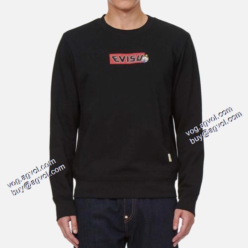 おしゃれさ抜群パーカ エヴィス EVISU 2021秋冬 秋着用 長く愛用できる エヴィス ブランドスーパーコピー プルオーバーパーカー
