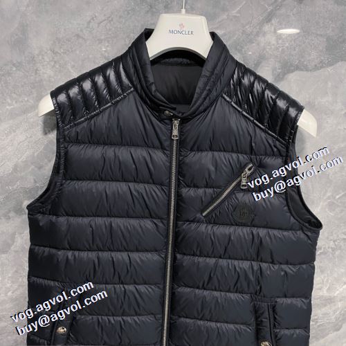 ベスト ダウンジャケット 2021秋冬 モンクレールスーパーコピー モンクレール MONCLER 高級感ある スタンド 風も通さない カジュアルに着こなせるデザイン