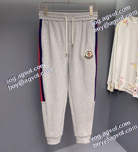 モンクレール MONCLER 絶妙なルーズ感 スエットパンツ 売れ筋のいい 柔らかな質感 モンクレールスーパーコピー 2022早春 2色可選