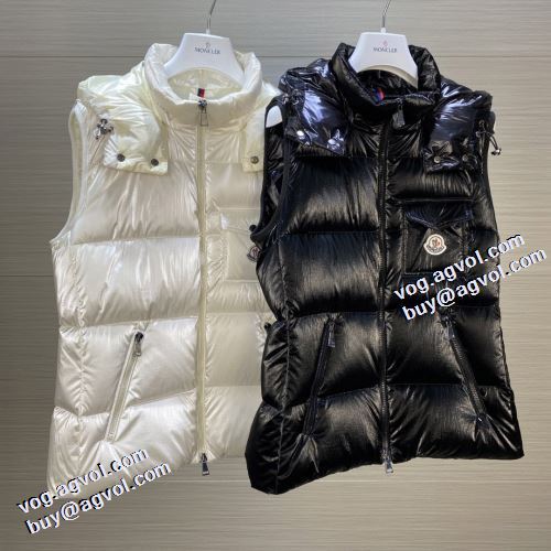 2021秋冬 モンクレールコピー モンクレール MONCLER 首胸ロゴ 肌触りの気持ちい? 2色可選 ダウンジャケット ベスト 着心地 の良い