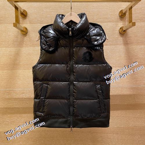 セレブ風 2021秋冬 モンクレール MONCLER モンクレールコピー 防風性に優れ ブランド ベスト ダウンジャケット フードづき 