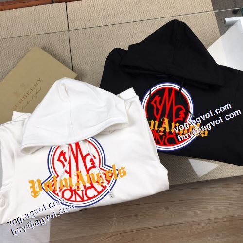 オシャレロゴパーカー パーカー 程よい厚み 2021秋冬 高品質 人気 モンクレール MONCLER モンクレール偽物ブランド 2色可選