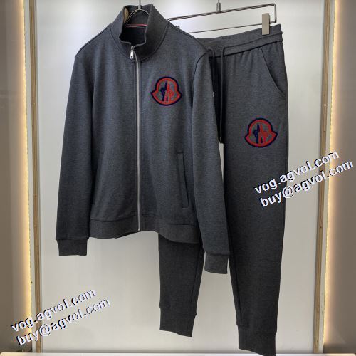 2021秋冬 モンクレールブランド コピー モンクレール MONCLER 人気商品登場 ポケット付 セットアップ上下 2色可選 風合いの出る