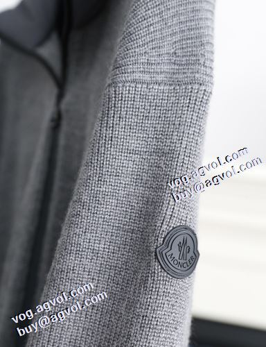 2色可選 編地切替デザイン モンクレール偽物ブランド ハリのある ブルゾン 2021秋冬 モンクレール MONCLER 今買い◎得