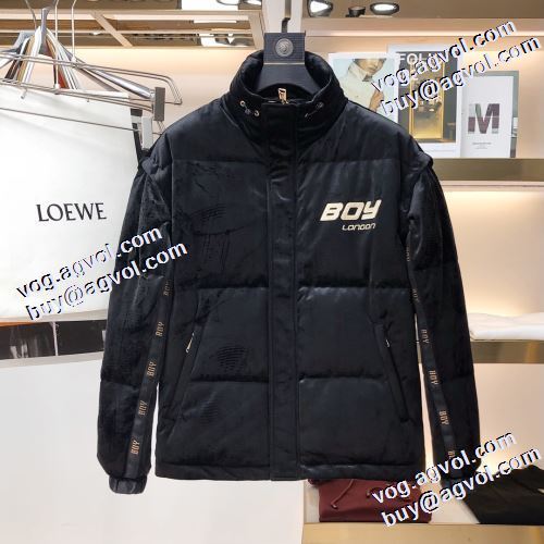 ボーイロンドン偽物ブランド 上品な輝きを放つ形 ボーイロンドン BOY LONDON ステンカラー 高級感を引き立てる 2021秋冬 ダウンジャケット メンズ 肌触り柔らかく ポケットづき 保温効果は抜群 