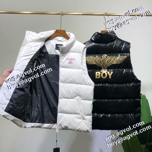 軽量ダウンジャケット ベスト 2色可選 2021秋冬 ボーイロンドンブランド コピー 機能性?耐久性抜群 ボーイロンドン BOY LONDON 自信有りの一着 ダウンフェザーを使用した ポケットづき 保温性を発揮する 