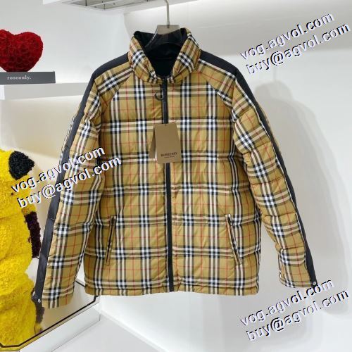 軽量ダウンジャケット フィルパワーの高い 着心地 の良い ステンカラー 重さを感じず バーバリー BURBERRY 海外限定ライン ポケットづき バーバリーコピー ブランド 2021秋冬