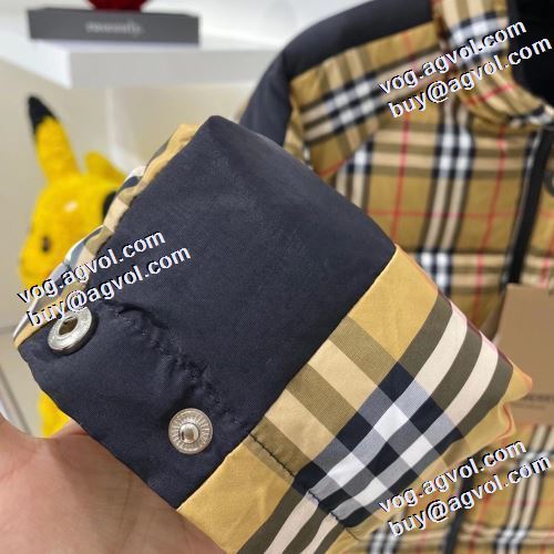 軽量ダウンジャケット フィルパワーの高い 着心地 の良い ステンカラー 重さを感じず バーバリー BURBERRY 海外限定ライン ポケットづき バーバリーコピー ブランド 2021秋冬