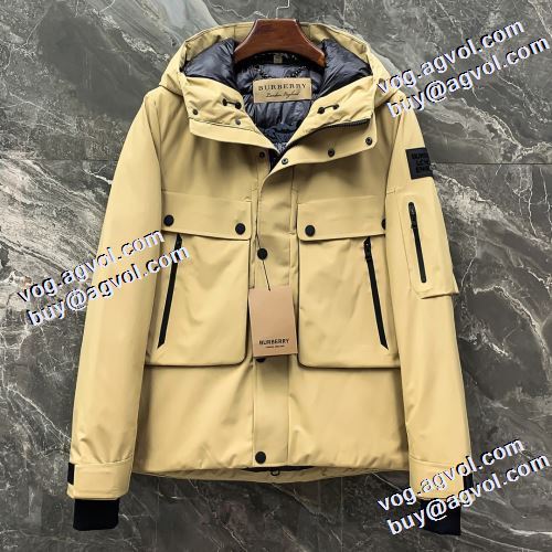 ダウンジャケット メンズ 2色可選 ポケットづき 2021秋冬 実用性に溢れるアイテム バーバリー BURBERRY 保温効果は抜群 バーバリー偽物ブランド 撥水加工の施された 日常のアウター使える