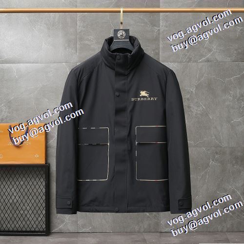 ステンカラー バーバリーコピー 2021秋冬 アウトドアに着用 バーバリー BURBERRY しっとりなめらかな極上の肌触り メンズ ダウンジャケット 落ち着いた質感 ポケットづき 2色可選