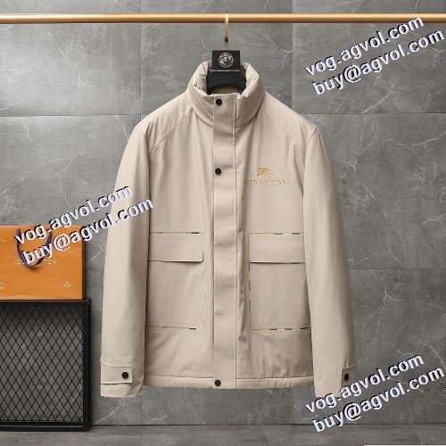 ステンカラー バーバリーコピー 2021秋冬 アウトドアに着用 バーバリー BURBERRY しっとりなめらかな極上の肌触り メンズ ダウンジャケット 落ち着いた質感 ポケットづき 2色可選