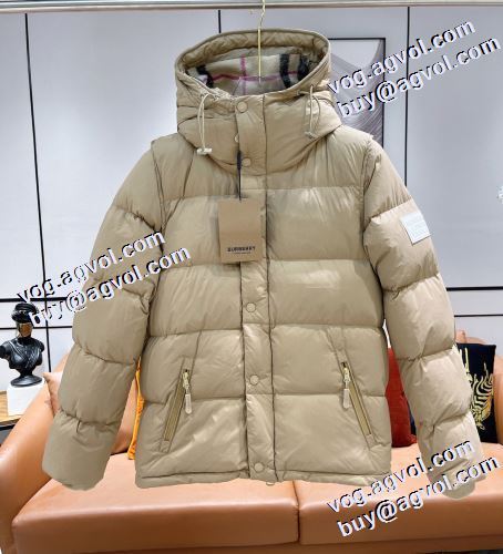 2021秋冬 優しくボーディを包んでくれる バーバリー BURBERRY 2色可選 バーバリー偽物ブランド 着心地 の良い 海外セレブ愛用 ダウンプレミアムダウンジャケット 使い勝手が良く フードづき