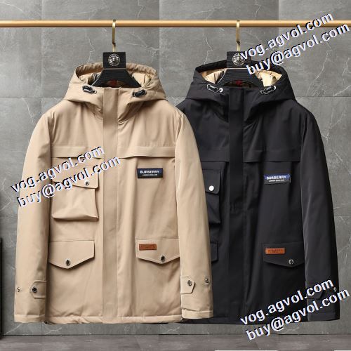 バーバリー BURBERRY 完成度の高い逸品 バーバリーコピー ブランド 2021秋冬 アウトドアに着用 ポケットづき 撥水性がある 2色可選 ダウンプレミアムダウンジャケット 防風性にも優れた