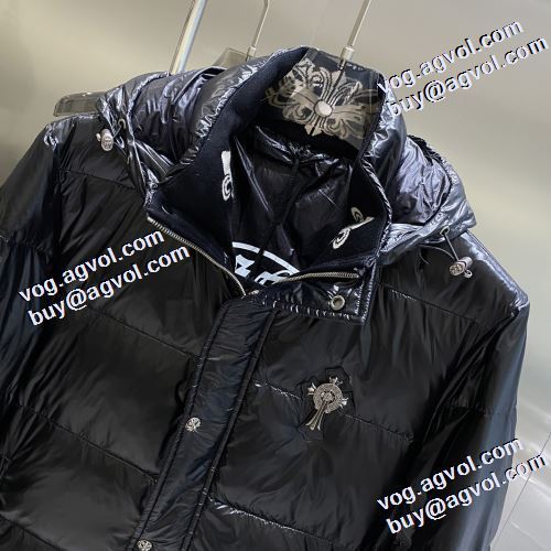 人気新品★超特価★ クロムハーツコピー 2021秋冬 クロムハーツ CHROME HEARTS フィルパワーの高い ライトダウンジャケット 使い勝手が良く フードづき 撥水性がある ポケットづき プリント柄 汚れしにくい 