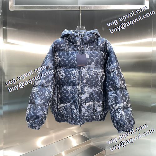 2021秋冬 ルイ ヴィトン LOUIS VUITTON 防風性に優れ ルイ ヴィトンブランド コピー 大絶賛の履き心地! ダウンジャケット メンズ 使い勝手が良く フードづき ポケットづき