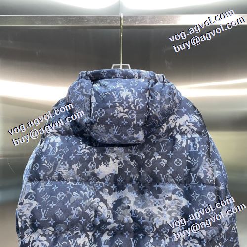 2021秋冬 ルイ ヴィトン LOUIS VUITTON 防風性に優れ ルイ ヴィトンブランド コピー 大絶賛の履き心地! ダウンジャケット メンズ 使い勝手が良く フードづき ポケットづき
