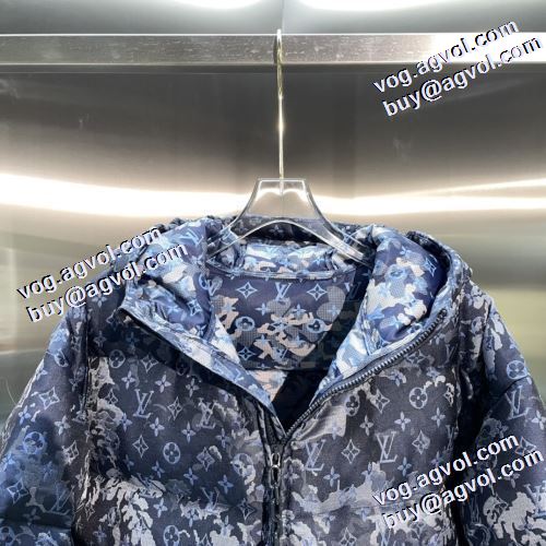 2021秋冬 ルイ ヴィトン LOUIS VUITTON 防風性に優れ ルイ ヴィトンブランド コピー 大絶賛の履き心地! ダウンジャケット メンズ 使い勝手が良く フードづき ポケットづき