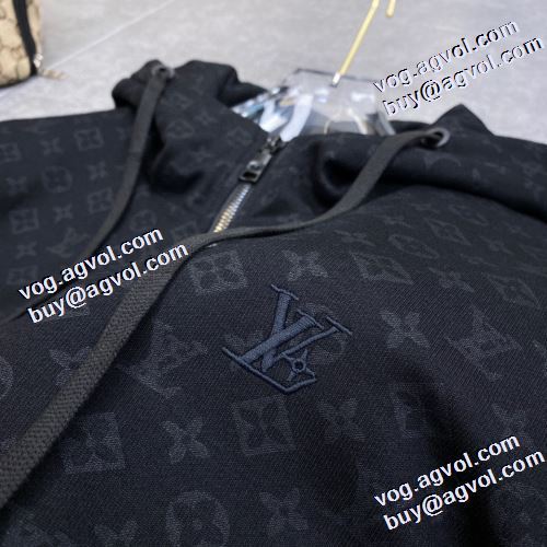 機能性?耐久性抜群 2021秋冬 フード付きコート ルイ ヴィトン LOUIS VUITTON コート 綿入れ  ポケット付 ルイ ヴィトンブランド コピー シンプルなデザイン 