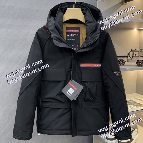 ダウンジャケット メンズ 2色可選 フィルパワーの高い 落ち着いた感覚 プラダ PRADA 2021秋冬 人気商品登場 プラダスーパーコピー 防風性に優れ