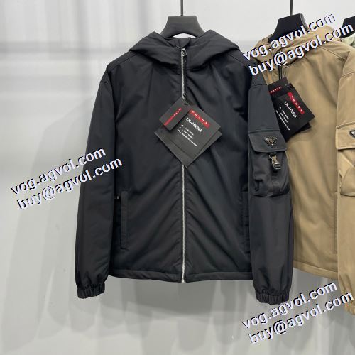 プラダブランドスーパーコピー 上品上質 メンズ ダウンジャケット 2022新作 3色可選 プラダ PRADA ポケットづき 肌寒い季節に欠かせない